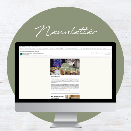 Das Bild zeigt einen Computer, auf dem der kulinario-Newsletter geöffnet ist.