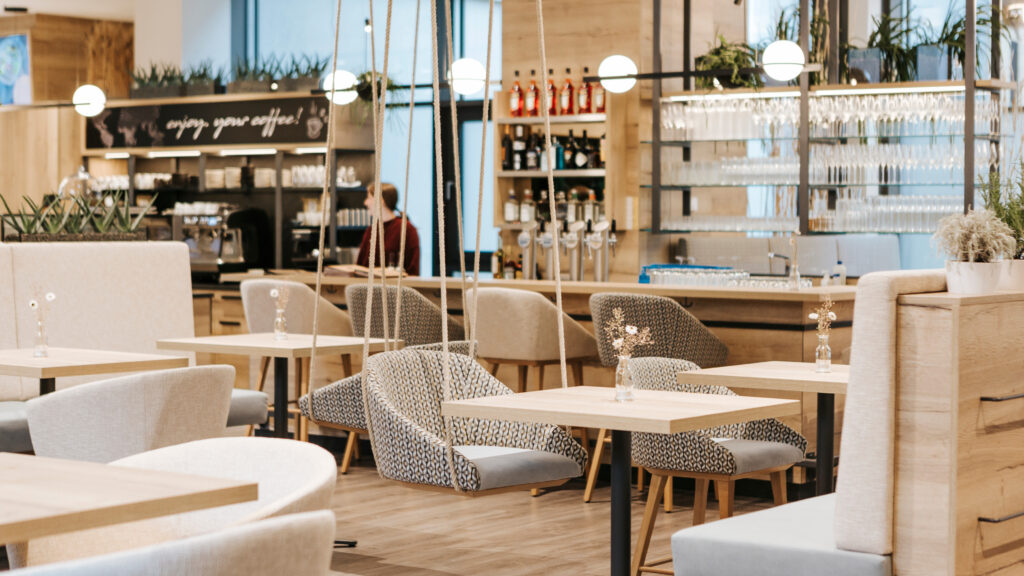 Das Bild zeigt die Inneneinrichtung des Linzer Restaurants kulinario.