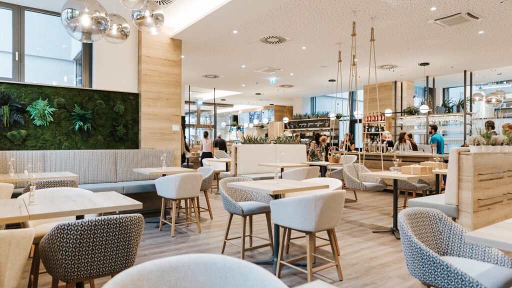 Das Bild zeigt die Inneneinrichtung des Linzer Restaurants kulinario.
